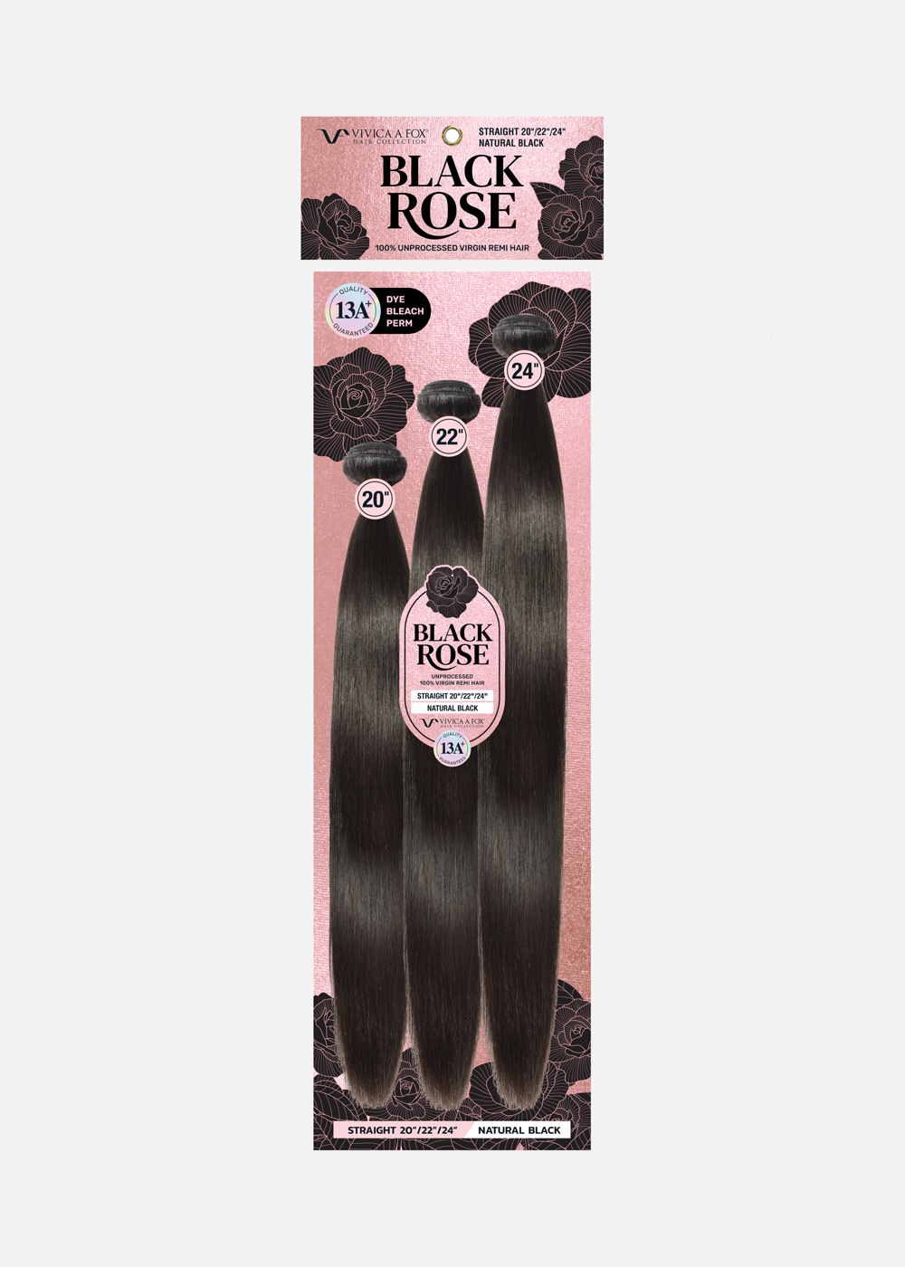 BLACK ROSE Straight 3pcs Bundle Hair