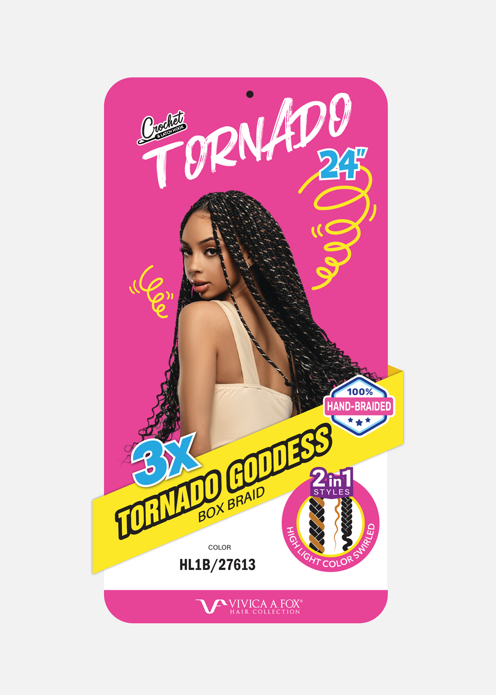 3X Tornado Goddess Box Braid 24″