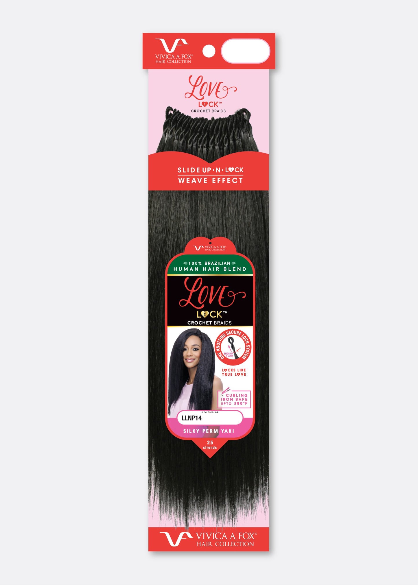 18" LoveLock Crochet Natural Perm Braid image 0