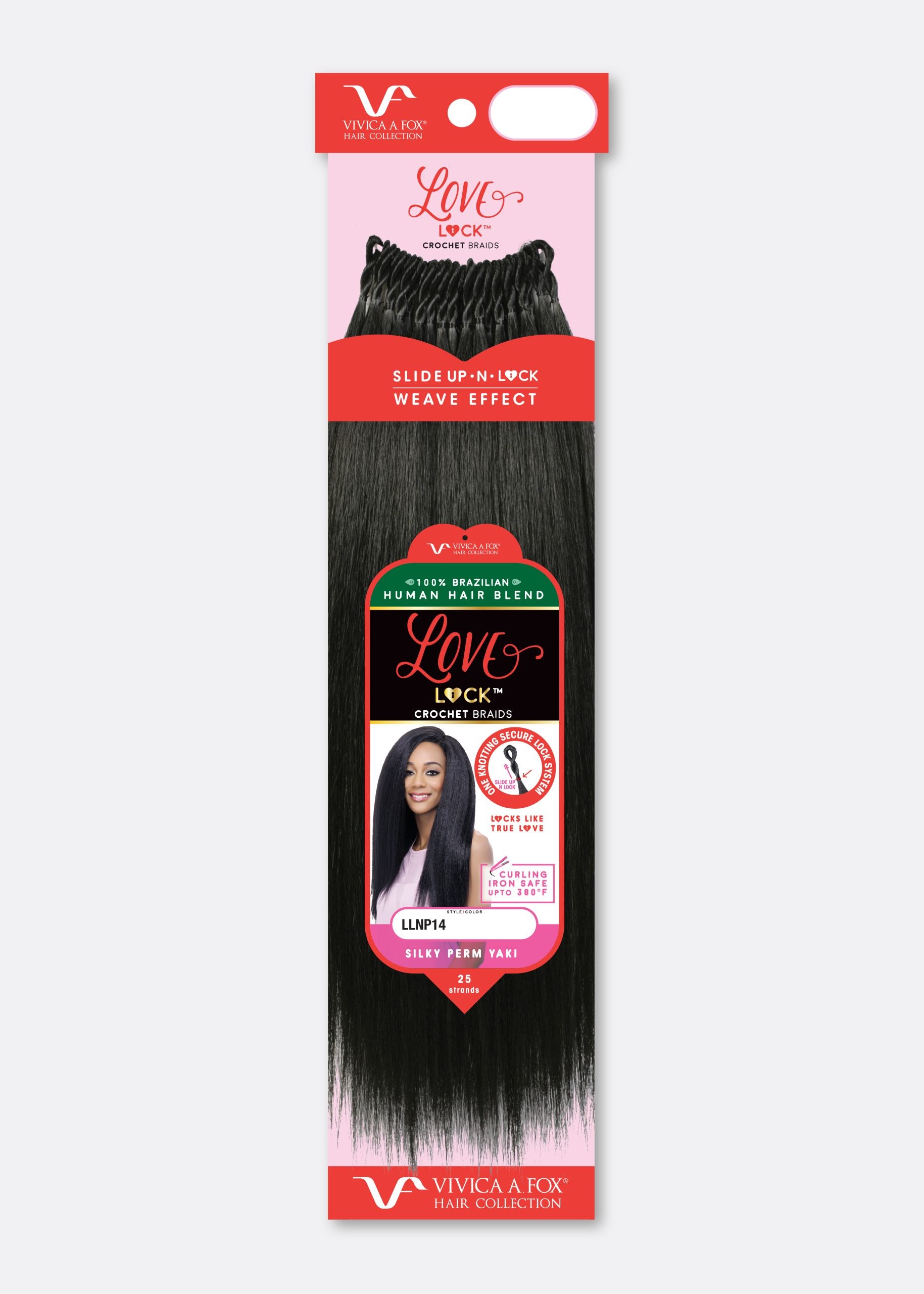 18" LoveLock Crochet Natural Perm Braid image 0