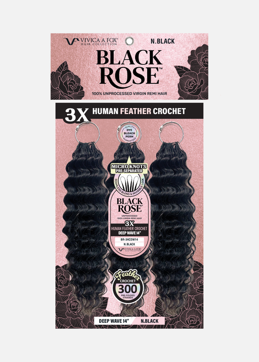 BLACK ROSE HH Crochet 3X- Deep Wave