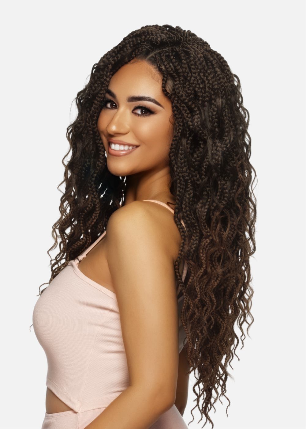 3X CURLY BOHO BOX BRAID 18”