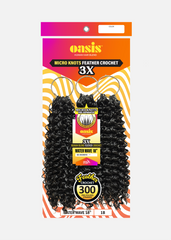 3X Feather Crochet- Deep Wave 18”