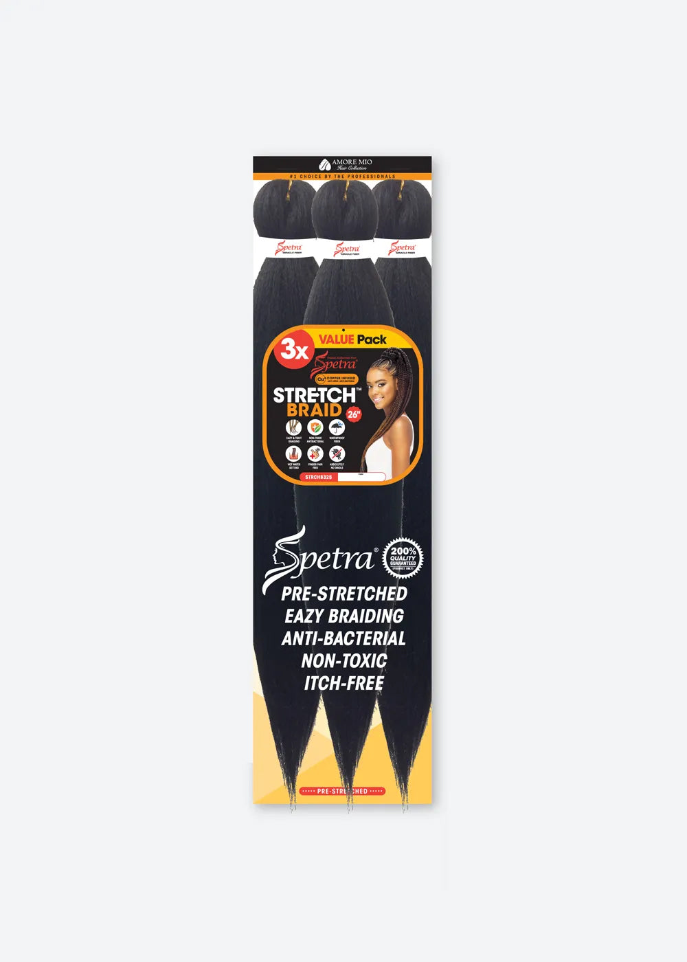 BOX DEAL: 26" Stretch Braid 3X (50 packs/box)