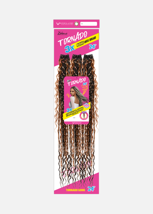 3X Tornado BOHO Box Braid 24″